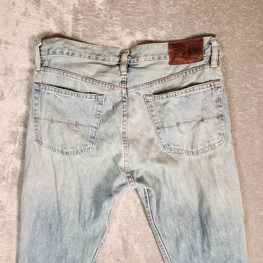 Polo Ralph Lauren Jeans Men's 33X26 (31X30) Blue 867 Classic Fit Denim‎ HEMMED - Picture 13 of 15